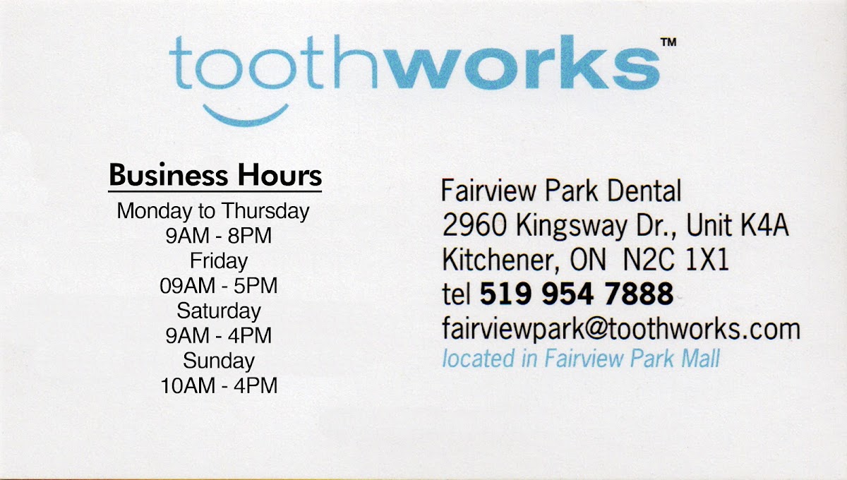 Toothworks Fairview Park Dental dental clinic in Kitchener - Photo 10